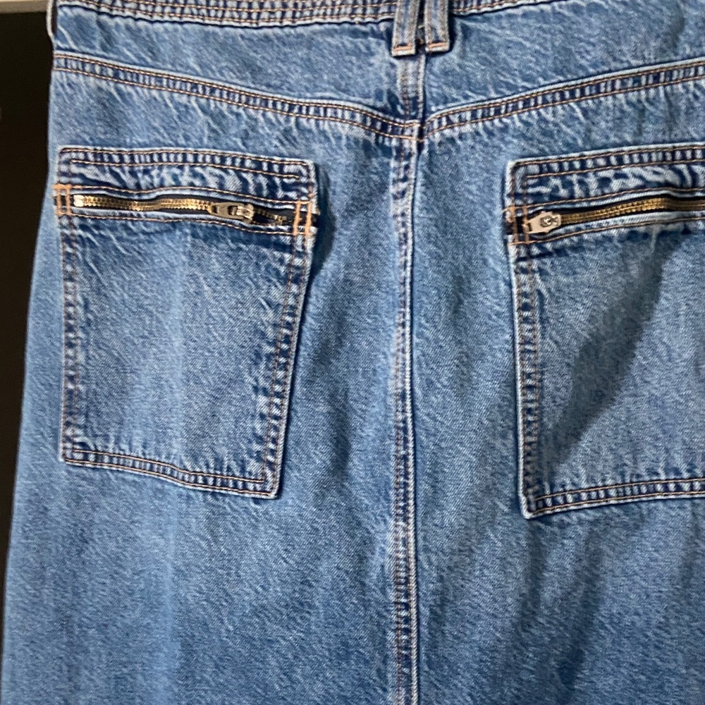 American Eagle Outfitters Blue Denim Maxi Skirt - Picture 3 of 3